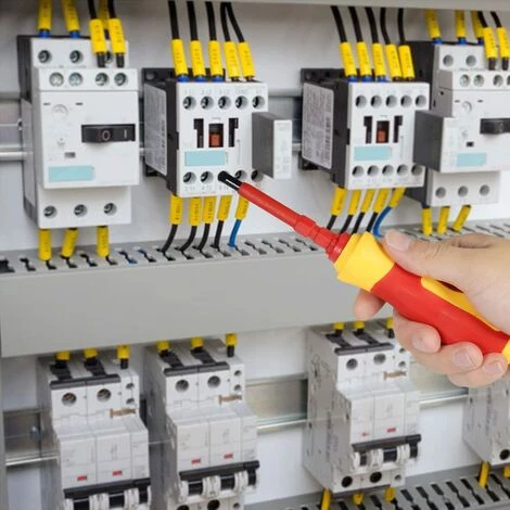 BEARSU 7 In 1 1000V Austauschbare Isolierende Schraubendreher Mit Magnet-Kreuzschlitz Und Schlitzbits Elektriker-Reparatur-Werkzeugsatz – Bild 5