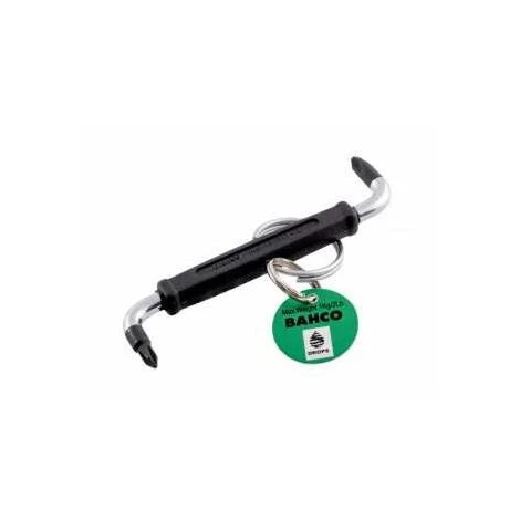 Bahco Winkelschraubendreher Für Phillips-Schrauben (PH1 Und PH2 x 100 mm), Doppelt Abgewinkelt – Bild 2