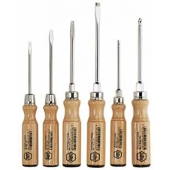 WIHA Holz Schlitz/Phillips Schraubendrehersatz. 6-tlg.