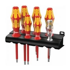 WERA VDE-Schraubendrehersatz 7-teilig + Wandhalterung