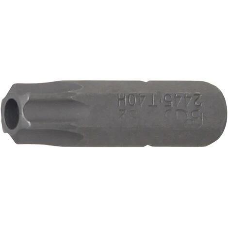 BGS Technic Bit | Antrieb Außensechskant 6,3 Mm (1/4") | T-Profil (für Torx) Mit Bohrung T40