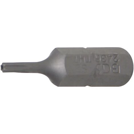 BGS Technic Bit | Antrieb Außensechskant 6,3 Mm (1/4") | T-Profil (für Torx) Mit Bohrung T7