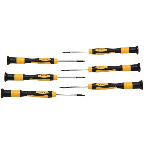 BGS Technic Präzisions-Schraubendreher-Satz | T-Profil (für Torx) | 6-tlg.