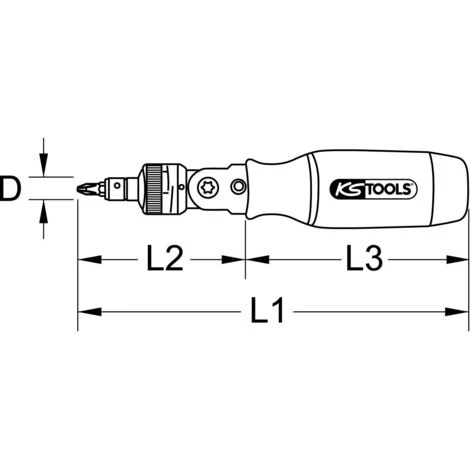 KSTOOLS KS TOOLS 1/4" Ratschen-Bit-Schraubendreher, 190mm – Bild 5