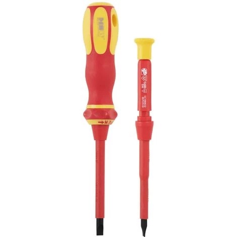 MSW Schraubenzieher Satz 12-teilig Kreuz Schlitz Isoliert VDE Schraubendreher - Silbern – Bild 2