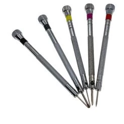 HAPPYSHOPPING 5-teilige Mini-Schraubendreher Mit 5-teiligen Schraubendreherköpfen Set Demontage-Reparaturwerkzeuge Für Mobiltelefon / Laptop / Uhr