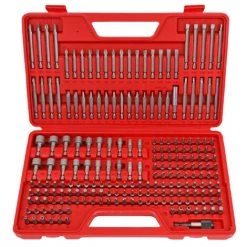 HAPPYSHOPPING 208-teiliger Magnetschraubendreher-Bitsatz Schlagfertiger Bohrer-Bits-Werkzeugsatz