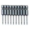 HAPPYSHOPPING 10-teiliges Schlitzschraubendreher-Bit-Set 1/4-Zoll-Sechskantschaft S2 Stahl-Magnetschraubendreher-Bit-Set Für Elektrische Handbohrmaschine Mit Kraftschraubendreher,5cm Länge SL2 - 5cm Länge SL2