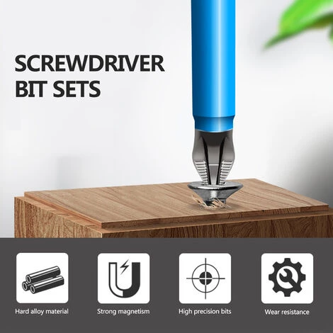 HAPPYSHOPPING 7-teilige Schraubendreher-Bitsätze Handwerkzeuge Schraubendreher-Bohrer 25 Mm-150 Mm – Bild 2