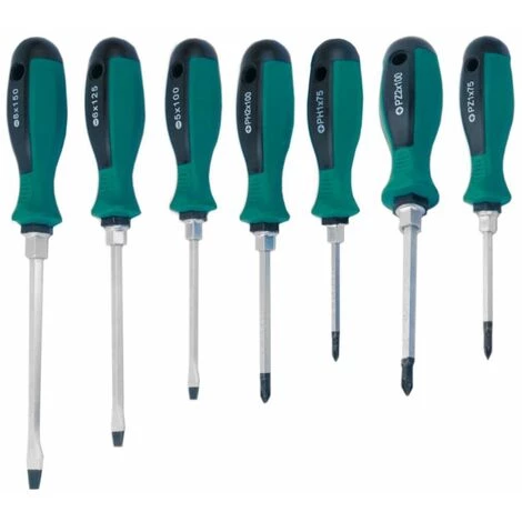 BRÜDER MANNESMANN 7-teiliges Schraubendreher-Set 11115 Brüder Mannesmann