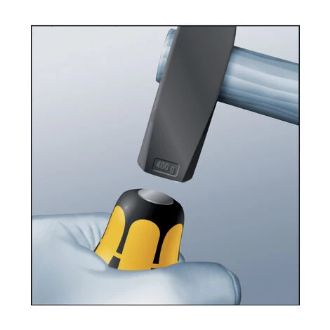 WERA Schraubendreher-Satz 6 Teilig Mit Schlagkappe Und Meißelfunktion – Bild 2