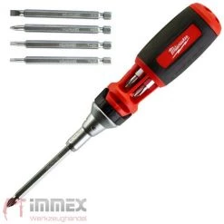 Milwaukee Multi-Bit Schraubendreher Mit Ratsche 10in1