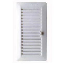 FEPRE 13,3x26 Verstellbarer Einbaugitter + Weißer Bauchrahmen (g)