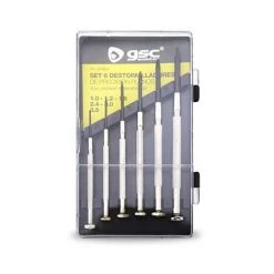 Set Mit 6 Präzisions-Schlitzschraubendrehern In Einer Box GSC 002800042
