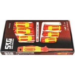 HaWe VDE-Schraubendreher-Satz 554.03 Inkl. Spannungsprüfer, PH1, PH2 Mit 2-Komponentenheft - 7-teilig