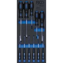 BGS Technic Werkstattwageneinlage 1/3: Schraubendreher-Satz | 11-tlg.