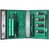 HAPPYSHOPPING 38 In 1 Multifunktionales Präzisions-Telekommunikationswerkzeug Torx Sechskant-Schlitz- Und Kreuzschlitzschraubendreher-Set Reparaturwerkzeug-Set Für Handy-Laptop,Grün