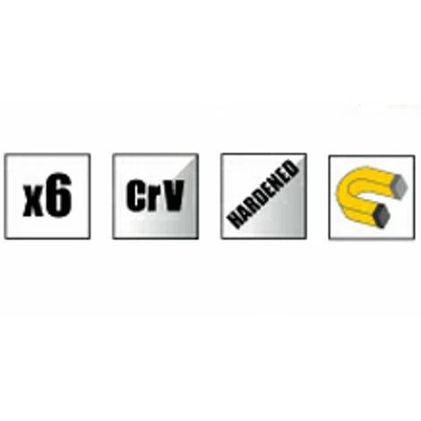 TOPEX 6-tlg. Profi-Schraubendreher Satz, CrV Magnetisches – Bild 3