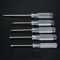 HAPPYSHOPPING Mini-Schraubendreher Phillips-Schraubendreher 3.0 Transparent 5pcs