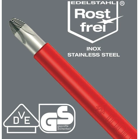 WERA WERKZEUGE GMBH Wera 3160 I/7 Schraubendrehersatz, Edelstahl + Rack, 7-teilig – Bild 5