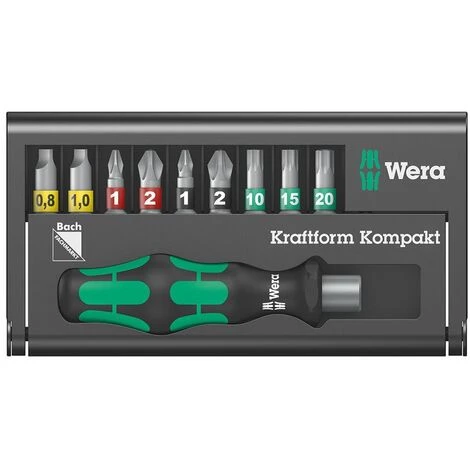 Bits-Sortiment Kraftform Kompakt 13 PROMOTION Bach Tool Finder Wera