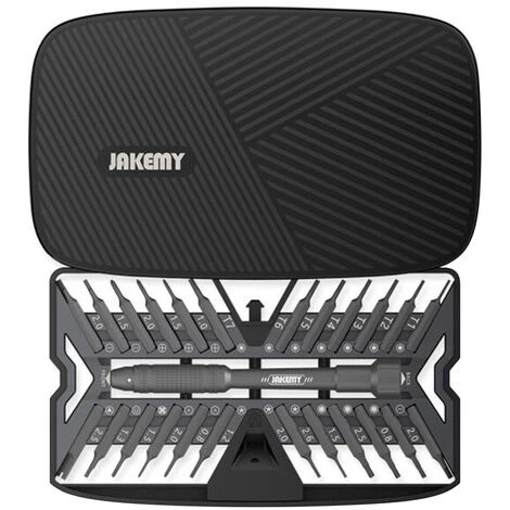 JAKEMY 26-in-1-Haushaltsschraubendreher-Set Mini Leichter Schraubendreher Stift Schraubendreher Schraubendreher Mit 24 Schraubenbits Kamera-Reparatur-Etui Fur PC-Handy