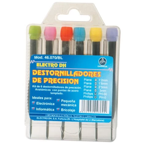 Satz Mit 6 Präzisionsschraubendrehern Electro Dh 46.070/M 8430552031467