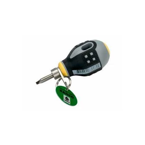 Bahco Kurzer ERGO Schlitzschraubendreher Mit Sicherheitsspanner, 1 x 5,5 x 25 mm