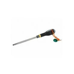 Bahco ERGO Bolster Screwdriver For Slotted Head Screws With Dyneema String 2 Mm X 12 Mm X 200 Mm