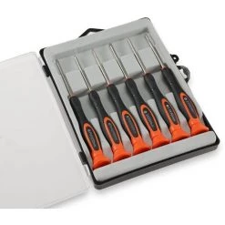 CHILITEC Feinmechaniker-Satz 19790, Kreuz-Schlitz, 6-teilig