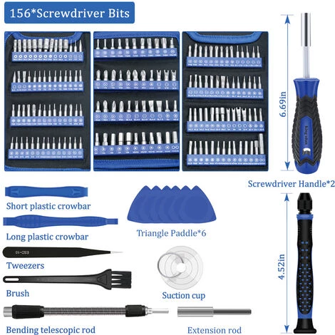 BETTERLIFE 170 In 1 Mini-Schraubendreher-Set Präzisionswerkzeug-Set Kleine Box Computer-Schraubendreher Laptop-Demontage Für MacBook, IPhone, Reparatur, Brille, DIY, Uhr, Smartphone – Bild 2