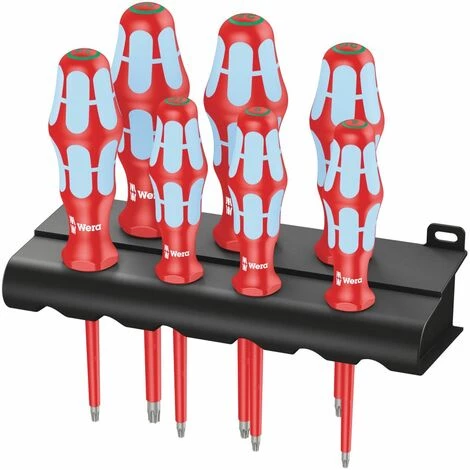 WERA Schraubendrehersatz 3167 I/7 TORX® Edelstahl + Rack