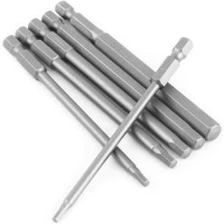 BETTERLIFE 6 Stück 100mm Sechskantschaft Magnetischer Stahl Schraubendreher Bit Set Sechskantkopf H2.5 H3 H4 H5 H6 H8 Schraubendreher Set