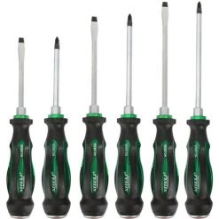 BETTERLIFE Set Mit 6 Schraubendrehern | Für Schlitz- Und Kreuzschlitzschrauben | Mit Ergonomischem Griff