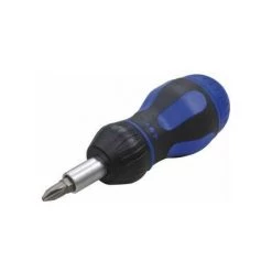 Projahn 1/4 Stubby Ratschenschraubendreher mit Bitfach Und 7 Bits