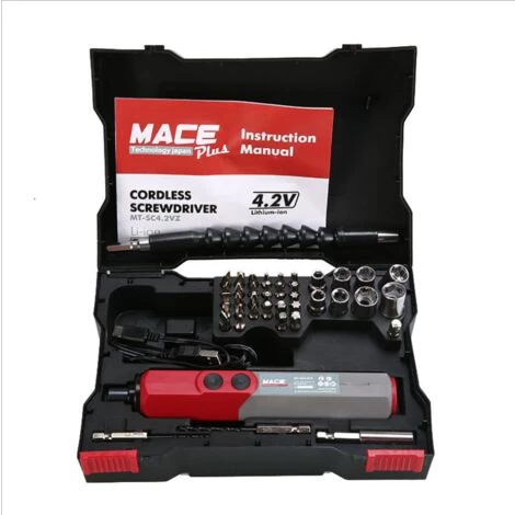 TRIOMPHE Elektrischer Schraubendreher USB Wiederaufladbarer Schraubendreher Set Lithium Batterie Handbohrmaschine Elektrischer Schraubendreher