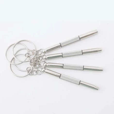 TRIOMPHE Glasschraubendreher, Handliches Kleines Werkzeug Werkzeug Schraubendreher Mini-Brillenschraubendreher, Multifunktionsschraubendreher * 4