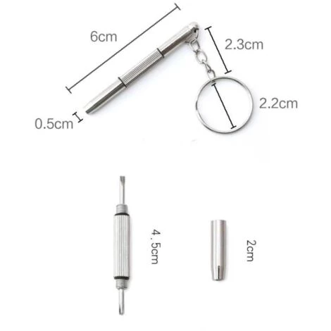 TRIOMPHE Glasschraubendreher, Handliches Kleines Werkzeug Werkzeug Schraubendreher Mini-Brillenschraubendreher, Multifunktionsschraubendreher * 4 – Bild 4