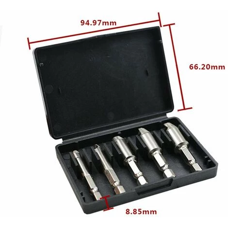 TRIOMPHE 5 Stück Schraubenzieher Beschädigter Gebrochener Bohrer Bolzen Ausschnitt Box (Schraubentyp) – Bild 3