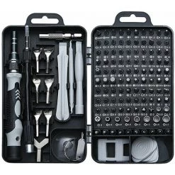 TRIOMPHE TRIO 135 In 1 Präzisions-Schraubendreher-Kit - Präzisions-Bits - Reparaturwerkzeug-Kit Für IPhone, Laptop, PC, MacBook, Xbox, Mini-Schraubendreher-Kit Mit Etui (1 Satz Schwarz)