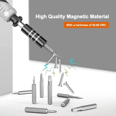 TRIOMPHE TRIO 135 In 1 Präzisions-Schraubendreher-Kit - Präzisions-Bits - Reparaturwerkzeug-Kit Für IPhone, Laptop, PC, MacBook, Xbox, Mini-Schraubendreher-Kit Mit Etui (1 Satz Schwarz) – Bild 3