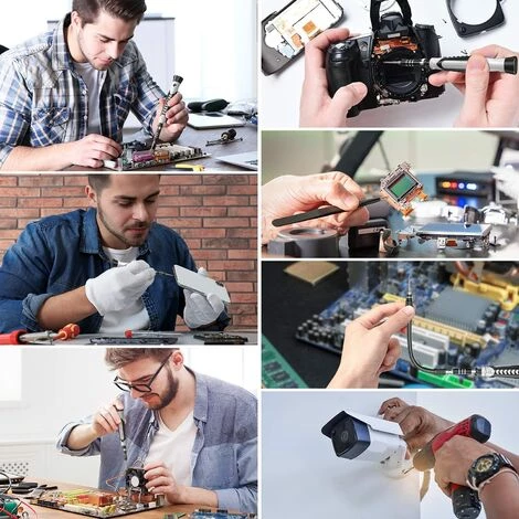 TRIOMPHE TRIO 135 In 1 Präzisions-Schraubendreher-Kit - Präzisions-Bits - Reparaturwerkzeug-Kit Für IPhone, Laptop, PC, MacBook, Xbox, Mini-Schraubendreher-Kit Mit Etui (1 Satz Schwarz) – Bild 5