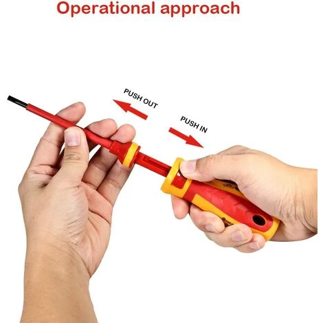 TRIOMPHE 1000V Magnetisches Manuelles Isoliertes Schraubendreher-Set, 13-teiliges Austauschbares Isoliertes Schraubendreher-Set Mit Elektriker-Reparaturwerkzeugen Reparaturwerkzeuge Bit – Bild 3