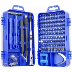 TRIOMPHE TRIO 110 In 1 Magnetischer Präzisions-Schraubendreher-Satz, Reparaturwerkzeug Schraubendreher Für Laptop, Computer, Brille, Laptop, Gerät, IPhone (Blau)