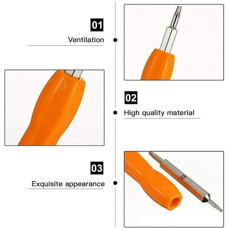 TRIOMPHE TTIO Ersatz-Ringschraubendreher, 4 Stück Ring Doorbell Schraubendreher T6 Und T15 Ringbits Schraubendreher-Ersatzkit Kompatibel Mit Ring Doorbell 1,2, 3, 3 Plus Und Ring Doorbell Pro – Bild 2