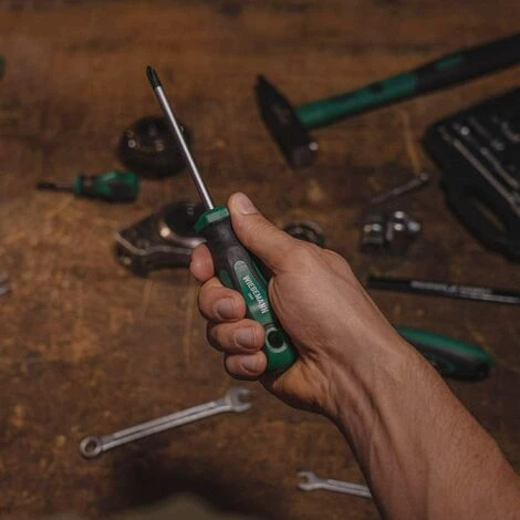 TRIOMPHE TRIO Set Mit 6 Schraubendrehern | Für Schlitz- Und Kreuzschlitzschrauben | Mit Ergonomischem Griff – Bild 3