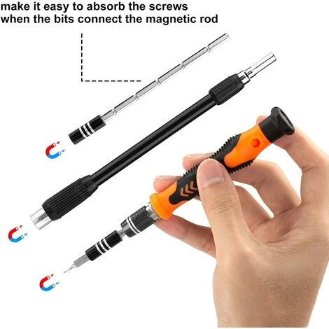 TRIOMPHE TRIO 63 In 1 Magnetisches Präzisions-Schraubendreher-Set, Schraubendreher-Reparaturwerkzeuge Für Laptop, Computer, Brille, Laptop, Gerät, IPhone – Bild 3