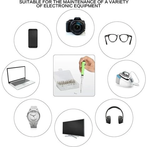 TRIOMPHE TRIO 32 In 1 Präzisions-Schraubendreher-Set DIY-Reparatur-Werkzeug-Set, Tragbares Magnetisches Präzisions-Schraubendreher-Set – Bild 4