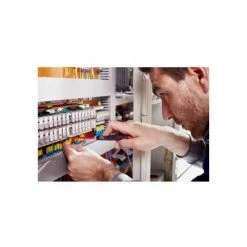 Bahco ERGO Isolierter Schraubendreher Für Schlitzschrauben Mit 3-Komponenten-Griff, VDE-zertifiziert, Slim-Klinge 0.6 Mm X 3.5 Mm X 100 Mm