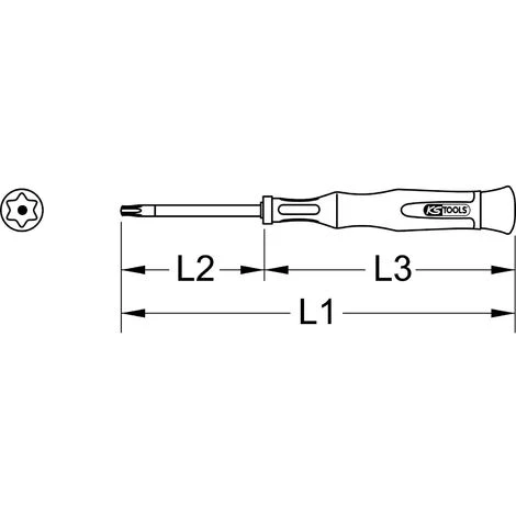 KSTOOLS® KS TOOLS Feinmechanik-Schraubendreher Für Torx-PLUS-Schrauben Mit Bohrung, IPR4 – Bild 2